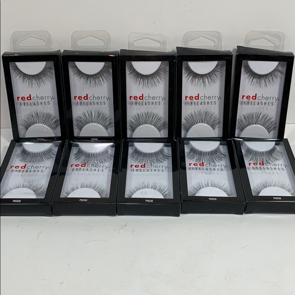 Red Cherry Eyelashes Lot of 10